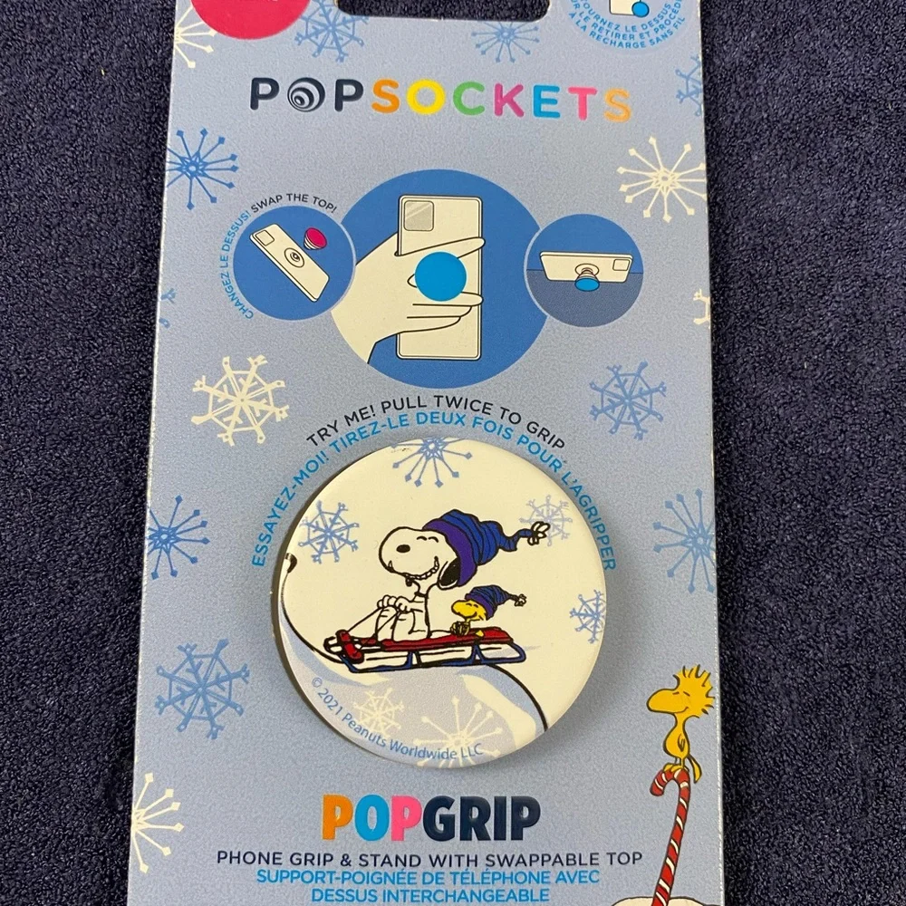 PopSocket PopGrip with Swappable Top - Snoopy Design (934)